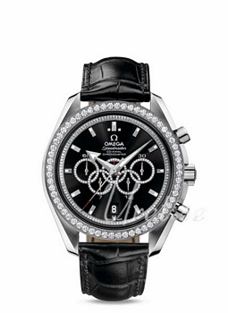 Omega Specialities Black Dial Croco Strap Omega Specialities Black Dial Croco Strap