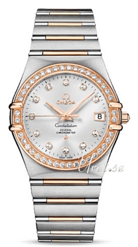 Omega Constellation 160 Years Rose Gold Steel Silver Dial