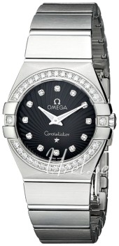Omega Constellation Brushed 27 mm Steel Black Dial Omega Constellation Brushed 27 mm Steel Black Dial