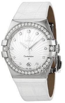 Omega Constellation 35 mm Colors White Dial Diamond Bezel Omega Constellation 35 mm Colors White Dial Diamond Bezel