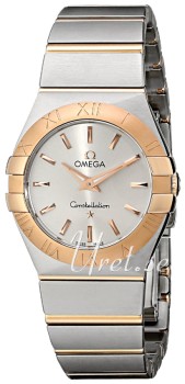 Omega Constellation Brushed 27 mm Rose Gold Steel Silver Dial Omega Constellation Brushed 27 mm Rose Gold Steel Silver Dial