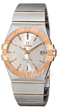 Omega Constellation Rose Gold Silver Dial Bracelet