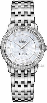 Omega De Ville Ladies Steel MOP White Dial Omega De Ville Ladies Steel MOP White Dial