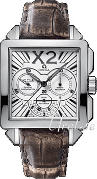 Omega De Ville X2 White Dial Leather Omega De Ville X2 White Dial Leather