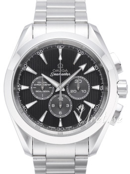 Omega Seamaster Aqua Terra Chronograph Steel Black Dial Bracelet