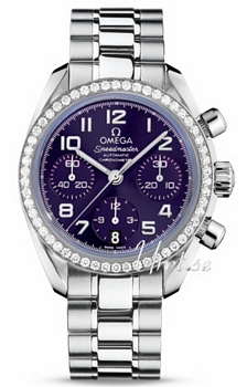 Omega Speedmaster Ladies Purple Dial Bracelet Diamond Omega Speedmaster Ladies Purple Dial Bracelet Diamond
