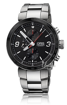 Oris Motor Sport TT1 Chronograph Sort/St�l �45 mm