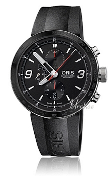 Oris Motor Sport TT1 Chronograph Sort/Gummi Ø45 mm Oris Motor Sport TT1 Chronograph Sort/Gummi Ø45 mm