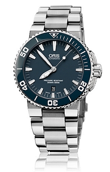 Oris Divers Aquis Date Bl�/St�l �43 mm