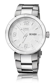 Oris Motor Sport TT1 Day Date Hvit/St�l �43 mm