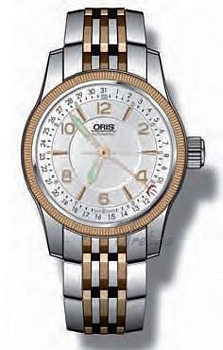 Oris Aviation Big Crown Pointer Date Two Tone Steel/Gold Silver
