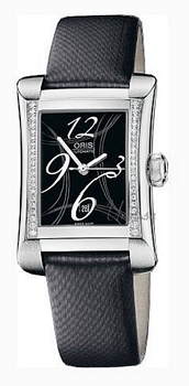 Oris Culture RectanYellowar Date Diamonds Steel Black Dial Oris Culture RectanYellowar Date Diamonds Steel Black Dial