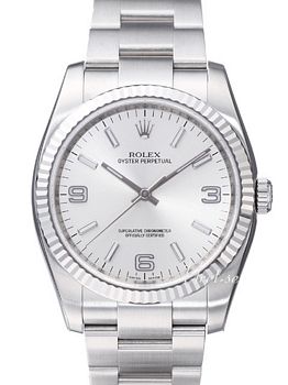 Rolex Perpetual Silver Dial Bracelet