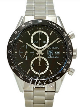 TAG Heuer Carrera Chronograph Black Dial Bracelet NEW MODEL TAG Heuer Carrera Chronograph Black Dial Bracelet NEW MODEL