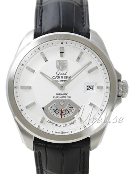 TAG Heuer Grand Carrera White Dial Black Leather