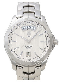 TAG Heuer Link Calibre 5 Day Date Silver Dial TAG Heuer Link Calibre 5 Day Date Silver Dial