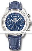 Breitling For Bentley 6.75 Blue Dial Croco Strap