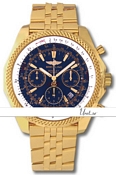 Breitling For Bentley Motors Blue Dial Gold