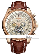 Breitling For Bentley Mulliner Tourbillon Ivory Dial Croco Stra
