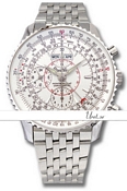 Breitling Montbrillant Datora White Dial Bracelet