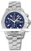 Breitling Super Avenger Blue Dial Bracelet Index Markers