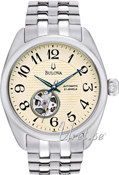 Bulova Mechanical Hvit/St�l �42 mm