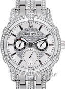 Bulova Crystal S�lv/St�l �44 mm