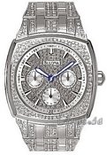 Bulova Crystal Silver Dial