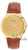 Bulova Straps Gold Tone Gold Dial