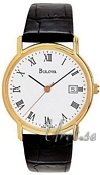Bulova Straps Gold Tone White Dial