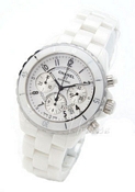 Chanel J12 Chronograph Cheramic White Dial