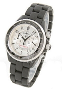 Chanel J12 Chronograph Cheramic Silver Dial