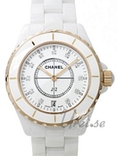 Chanel J12 Cheramic/Gold White Dial