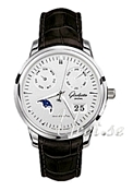 Glash�tte Original Senator Panorama Date Moon Phase S�lv Dial