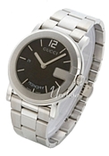 Gucci 100G Round Black Dial