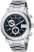 Gucci G Chrono Steel Black Dial