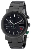 Gucci G Chrono Steel Black Dial