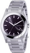 Gucci Pantheon Steel Black Dial