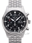IWC Pilots Classic Chronograph Black Dial Bracelet