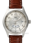 IWC Pilots Spitfire UTC Silver Dial Brown Leather