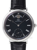 IWC Vintage Collection Portofino Black Dial Leather