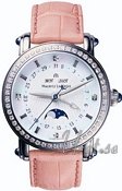 Maurice Lacroix Masterpiece Moon Phase Ladies MOP Dial Leather