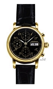 Mont Blanc Star Automatic Chronograph Yellow Gold Black Dial
