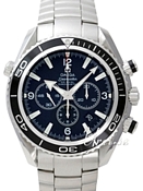 Omega Seamaster Planet Ocean XL Chronograph Black Dial Bracelet