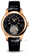 Perrelet Tourbillon Black Dial Rose Gold