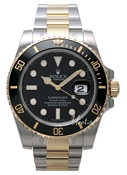 Rolex Submariner Black Dial Gold/Steel Ceramic Bezel