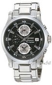 Seiko Premier Alarm Chronograph Quartz Black