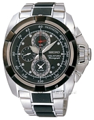 Seiko Velatura Chronograph Black Dial