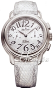 Zenith Chronomaster Star Silver Guilloche Dial Grey Leather