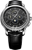 Chronomaster Grande XXT Quantieme Perpetual Black Dial Black Lea
